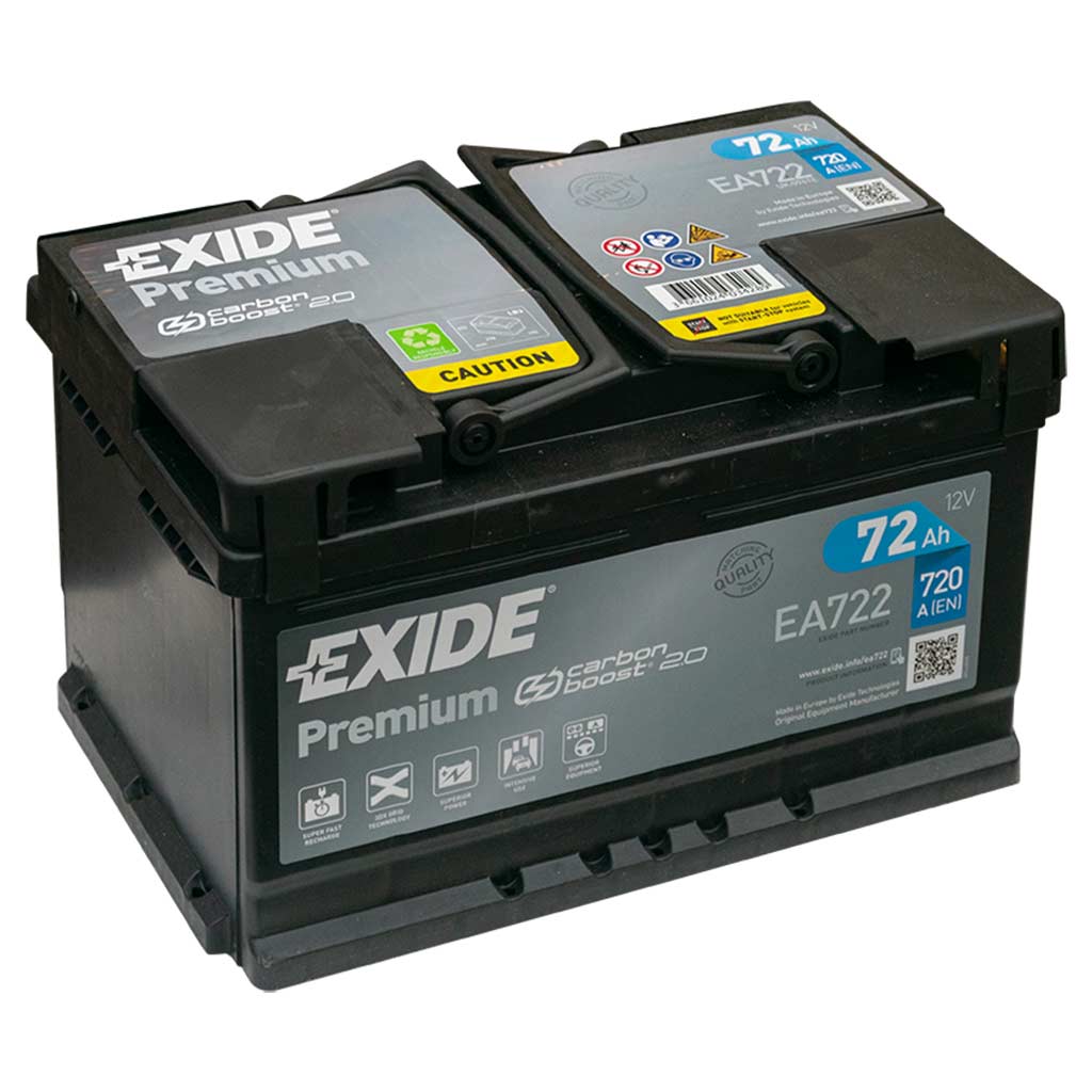Exide Premium - 12V 72Ah - autó akkumulátor - jobb+