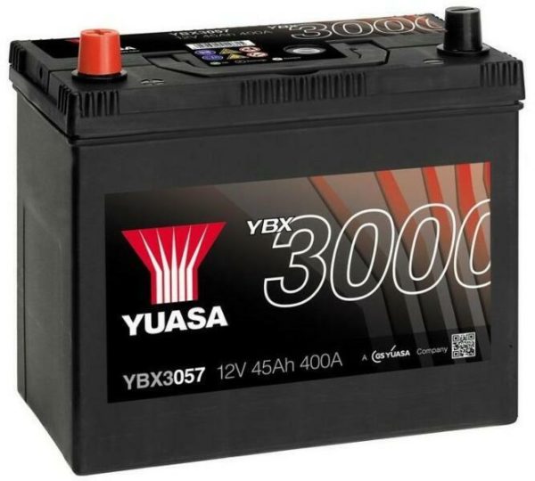Yuasa YBX 3000 – 12V 45Ah – autó akkumulátor – bal+ – Ázsia